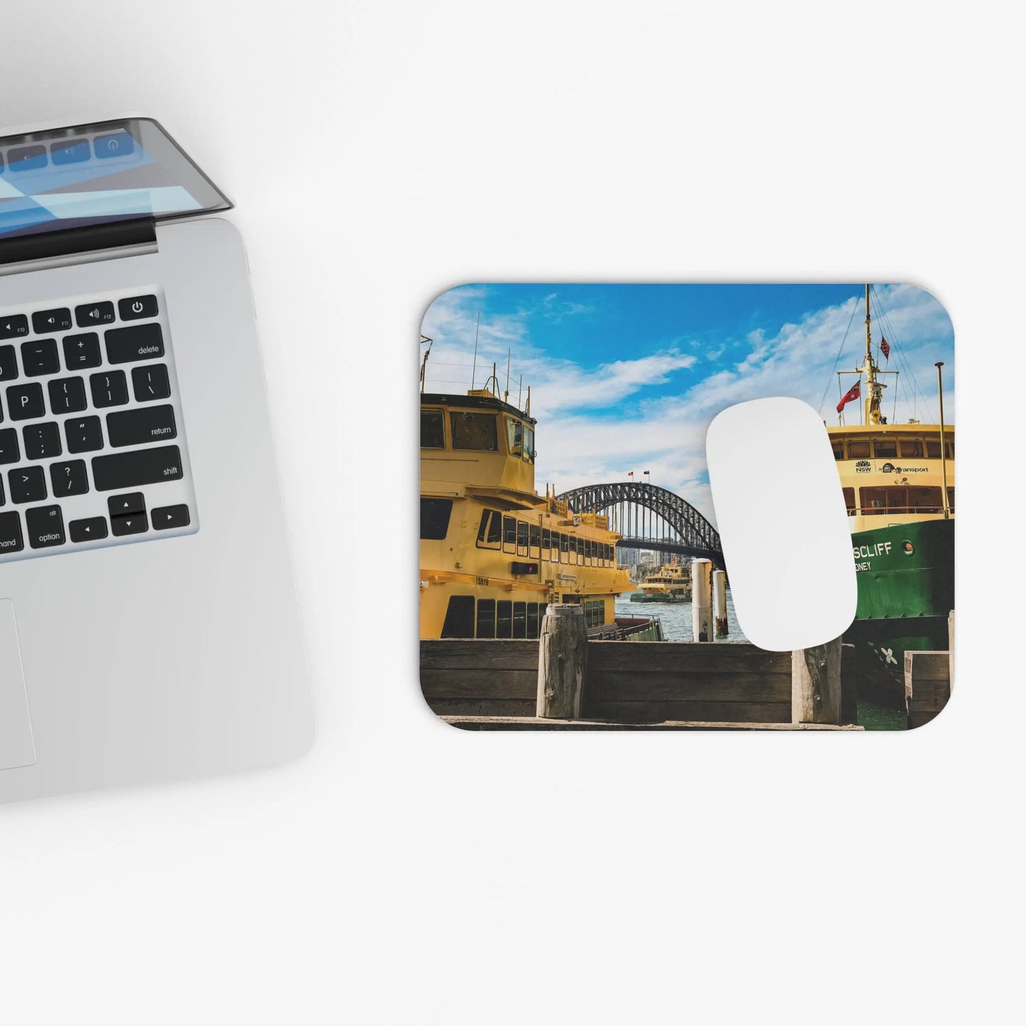 Sydney Harbor Mouse Pad - Scenic Rectangle Design for Nautical Lovers - Sonny Side Photography